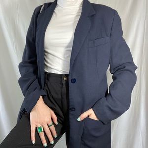 Vintage womens navy blue blazer size 4 or S